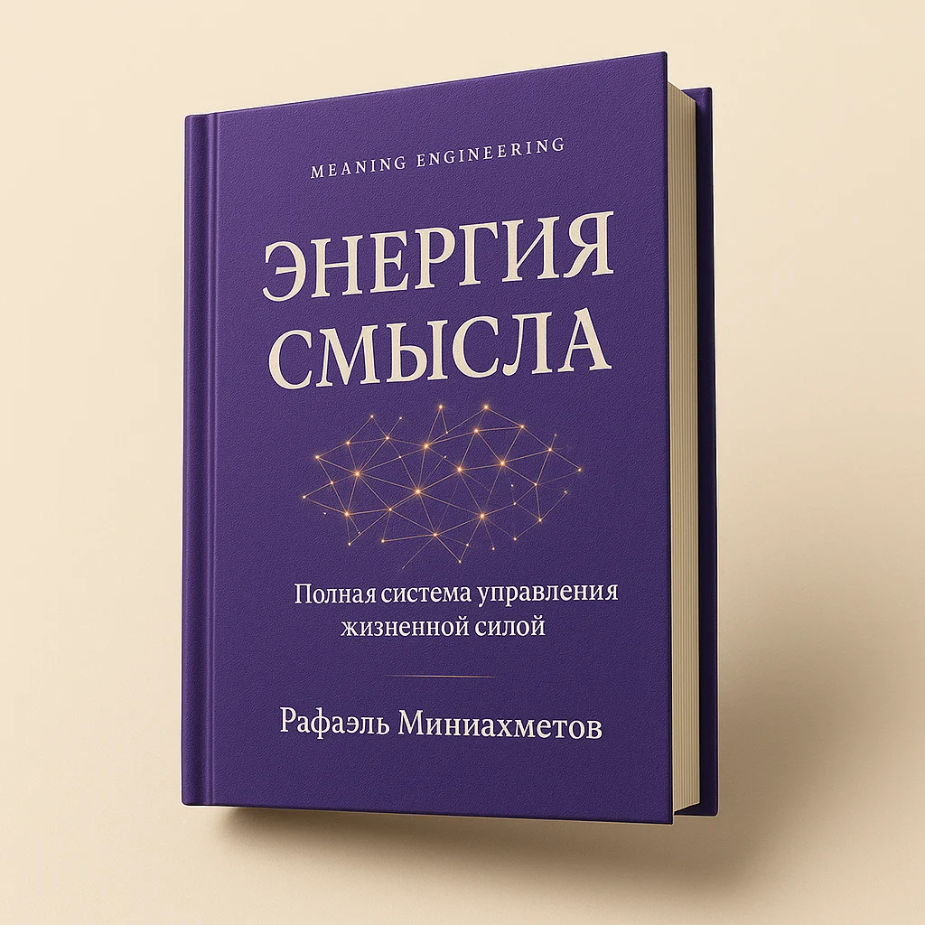 Обложка книги «Энергия смысла». Рафаэль Миниахметов
